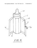 Portable baby bottle warmer diagram and image