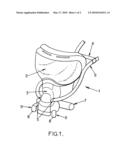 BREATHING MASK WITH AN AUTONOMOUS INFLATABLE HARNESS diagram and image