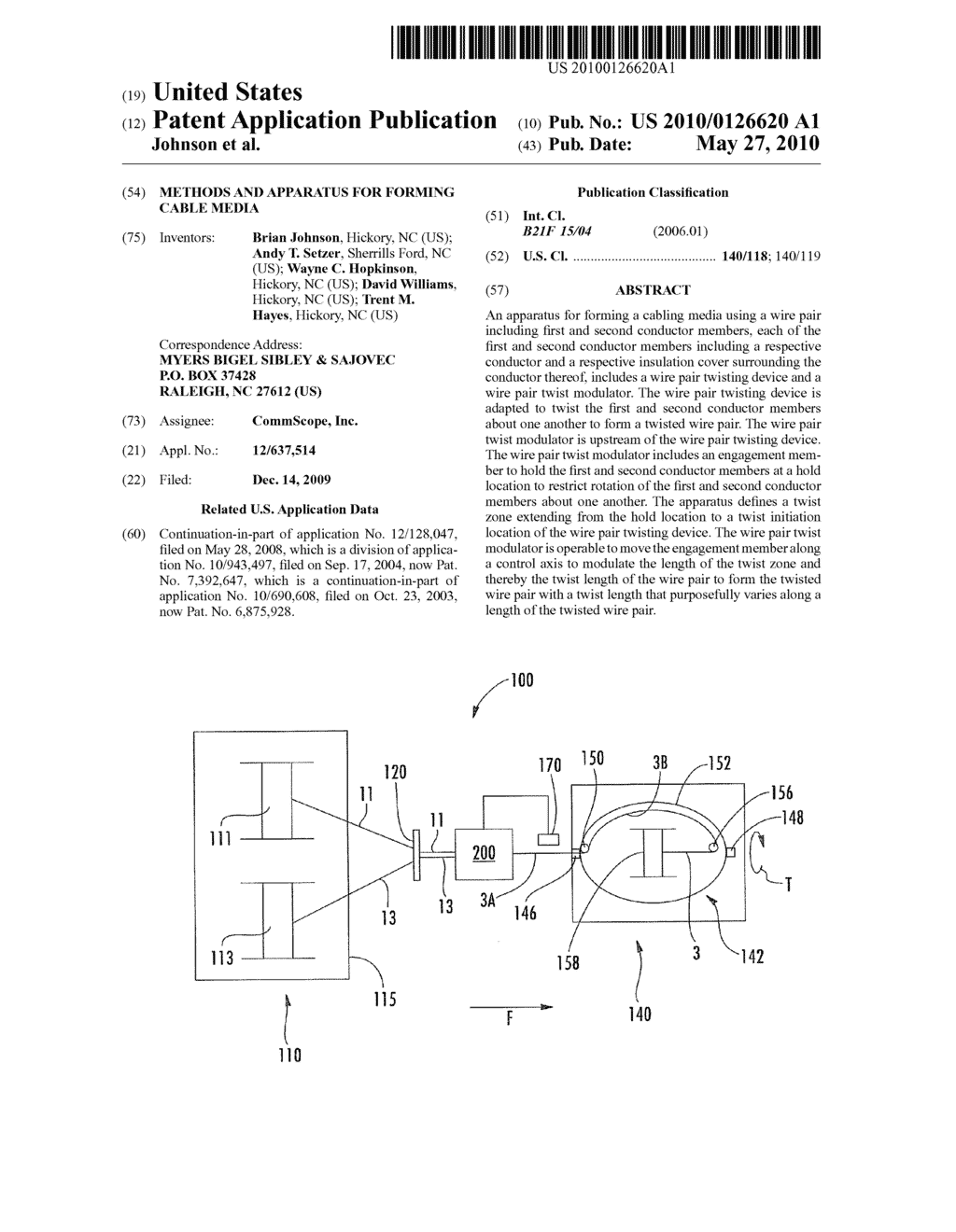 METHODS AND APPARATUS FOR FORMING CABLE MEDIA - diagram, schematic, and image 01