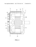 Motor device with heat dissipating capability diagram and image