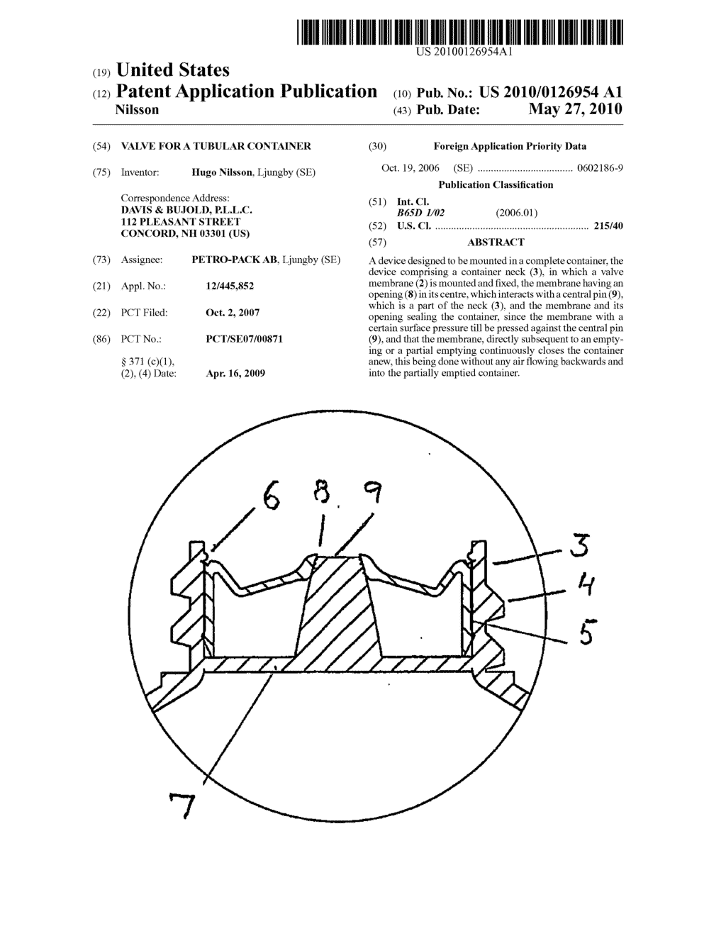 VALVE FOR A TUBULAR CONTAINER - diagram, schematic, and image 01