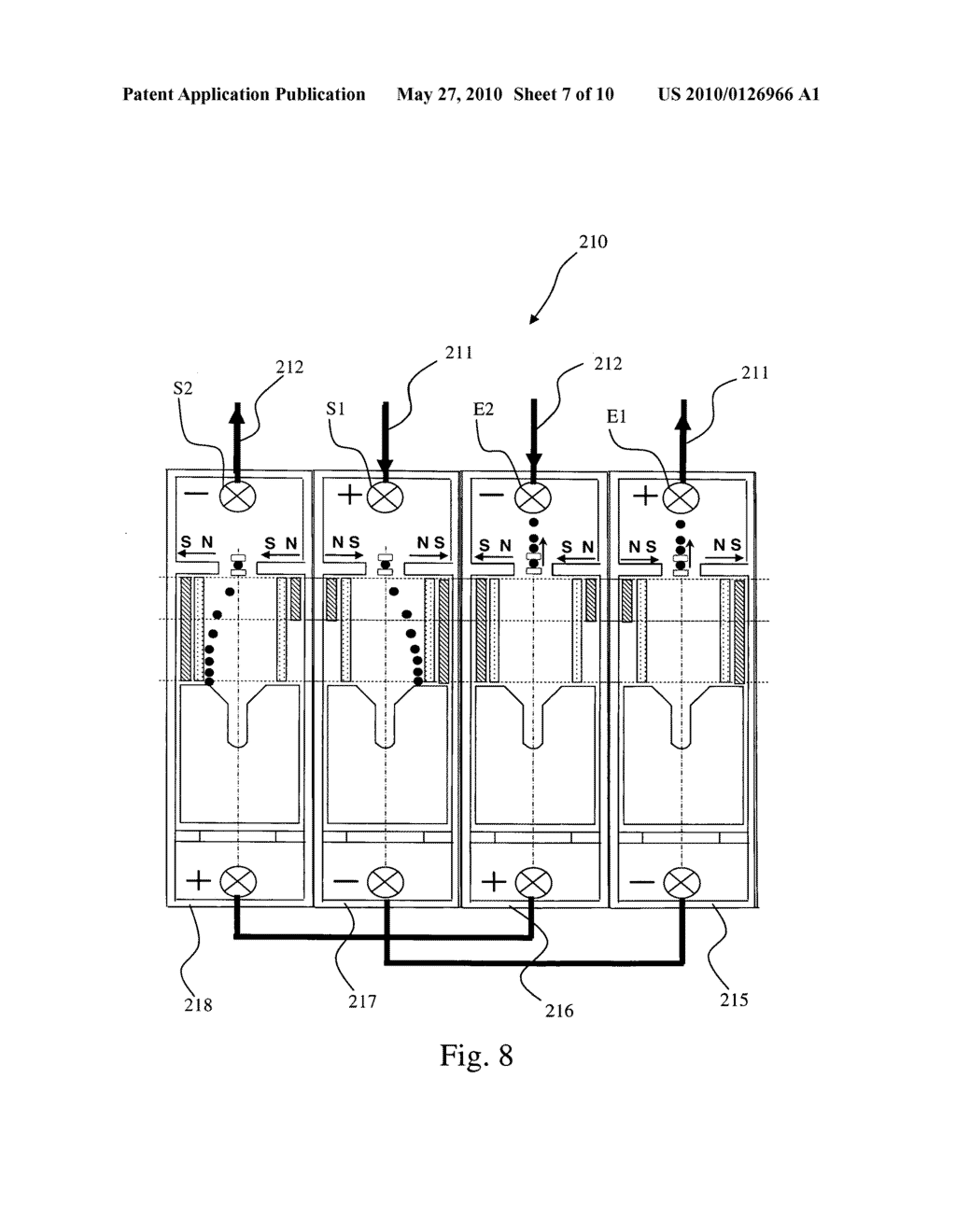 Switchgear device for breaking a bidirectional direct current and installation with photovoltaic cells equipped with such a device - diagram, schematic, and image 08