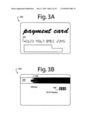 Auto-sequencing financial payment display card diagram and image