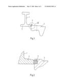 Device for positionally securing and guiding rails for railway tracks diagram and image