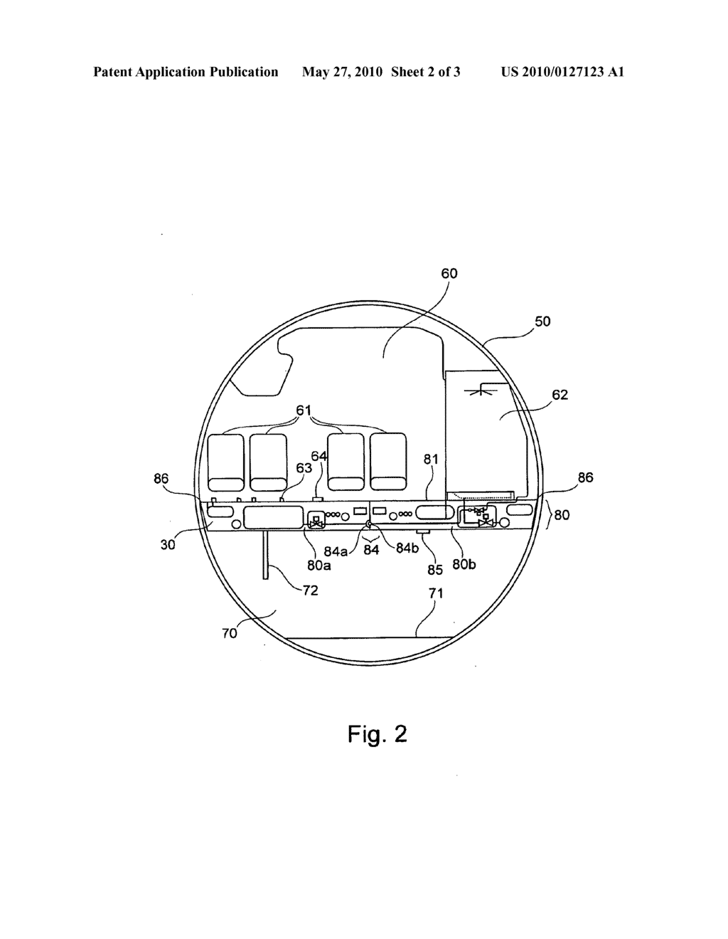 Double-Walled Floor Segment for a Means of Locomotion for Accommodating System Components - diagram, schematic, and image 03