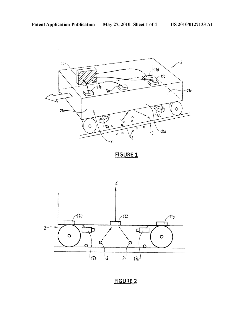 METHOD AND SYSTEM FOR DETECTING IMPACTS ON AREAS TO BE MONITORED ON A RUNNING VEHICLE - diagram, schematic, and image 02