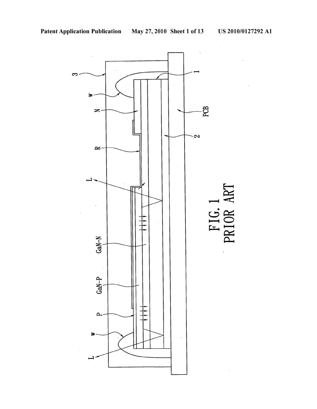 Wafer level led package structure for increasing light-emitting efficiency and method for making the same - diagram, schematic, and image 02