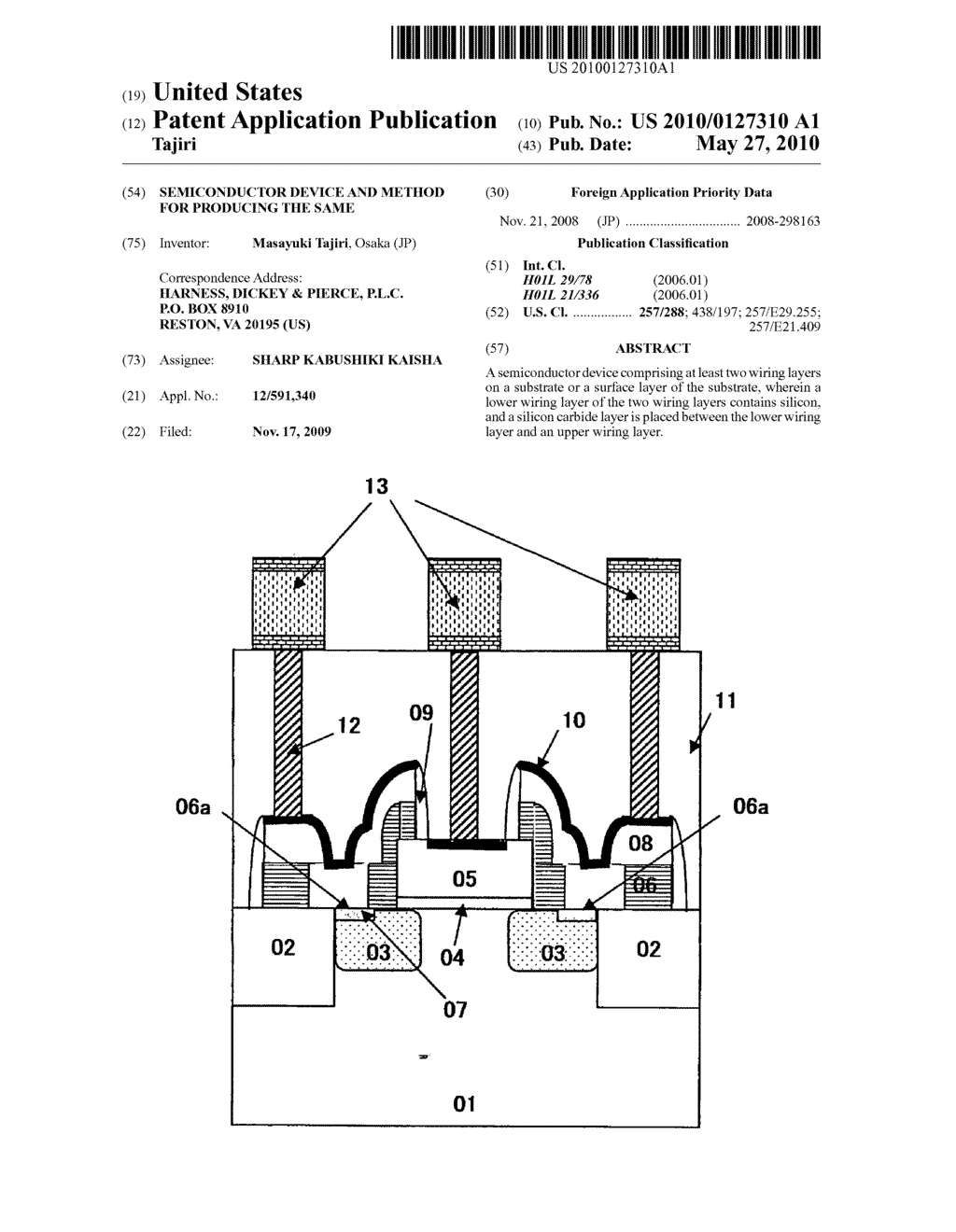 Semiconductor device and method for producing the same - diagram, schematic, and image 01