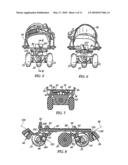 Roller skate and wheel trucks therefor diagram and image