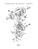 Roller skate and wheel trucks therefor diagram and image