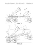 Roller skate and wheel trucks therefor diagram and image