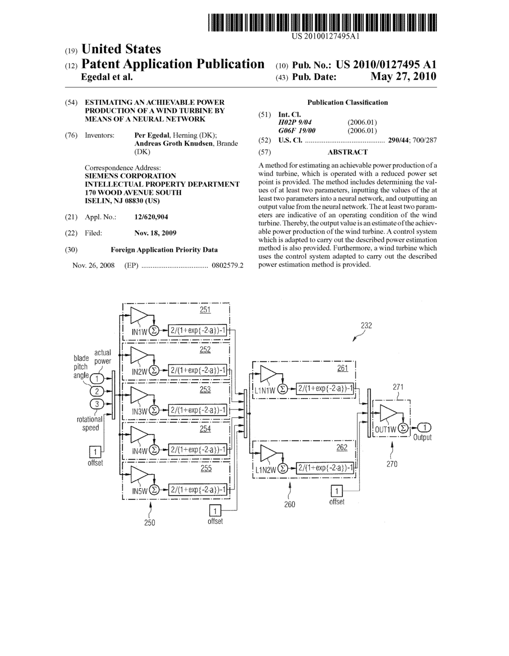 ESTIMATING AN ACHIEVABLE POWER PRODUCTION OF A WIND TURBINE BY MEANS OF A NEURAL NETWORK - diagram, schematic, and image 01