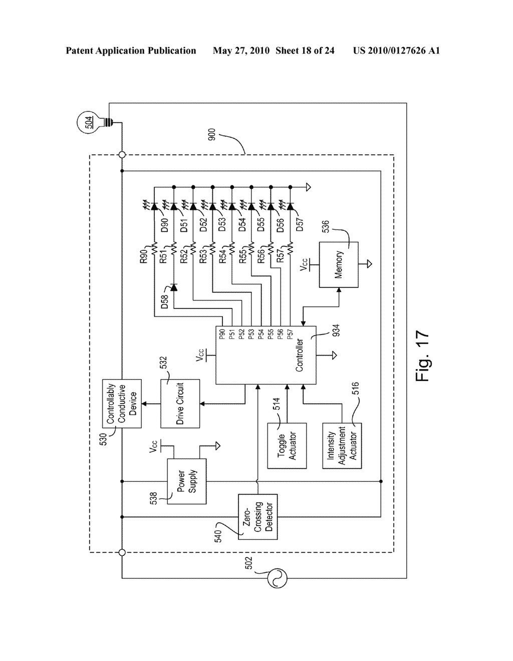 Load Control Device Having A Visual Indication of Energy Savings and Usage Information - diagram, schematic, and image 19