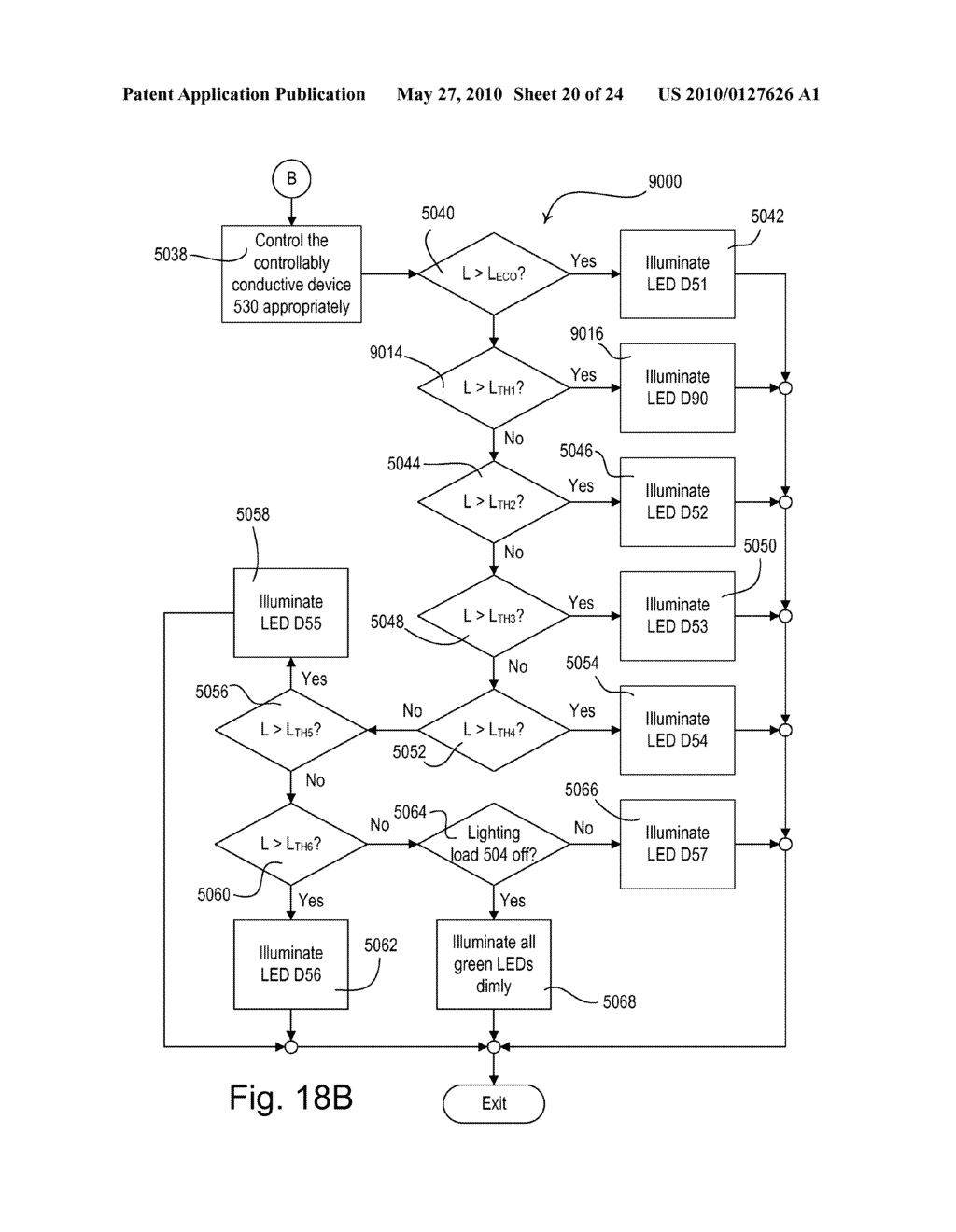 Load Control Device Having A Visual Indication of Energy Savings and Usage Information - diagram, schematic, and image 21