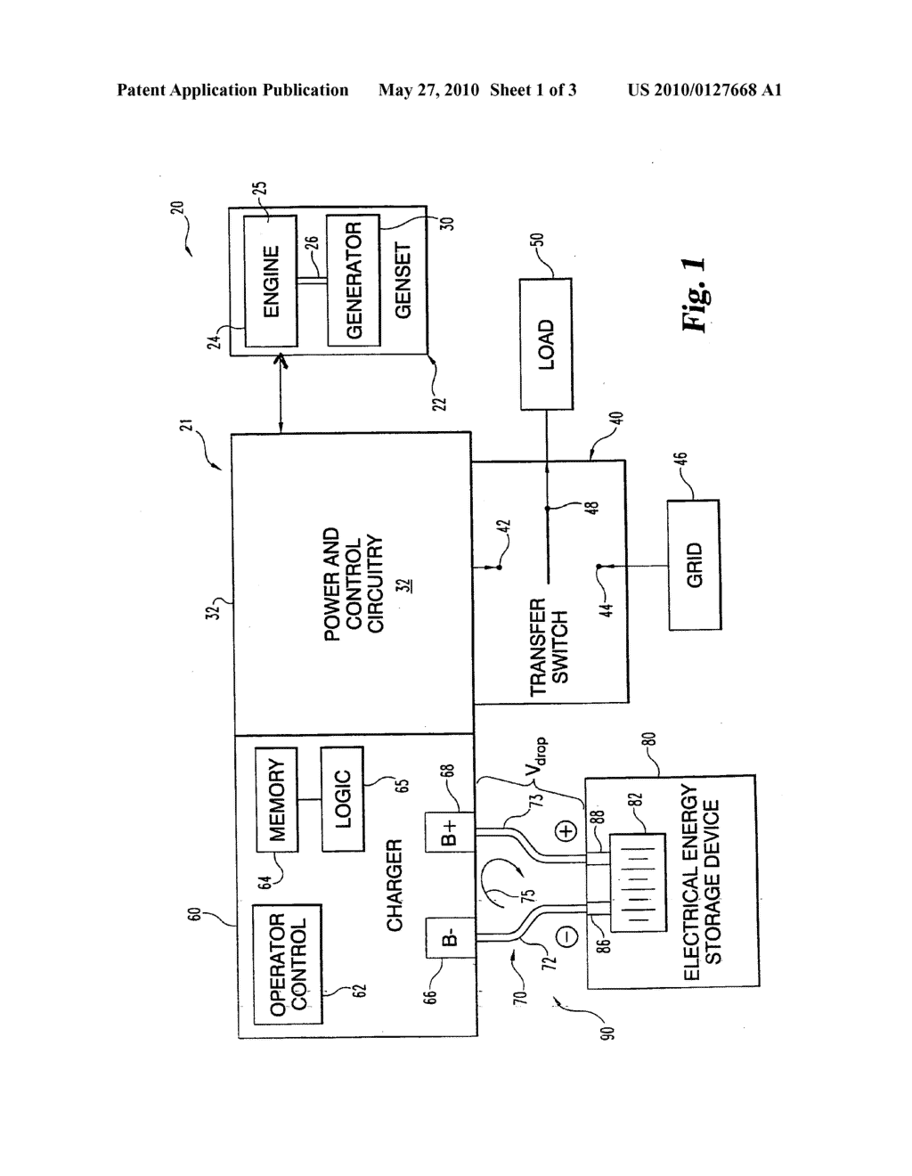 Voltage drop compensation for an electric power storage device charging system - diagram, schematic, and image 02