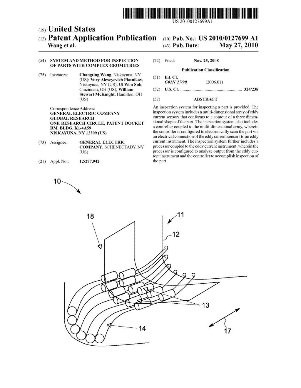 SYSTEM AND METHOD FOR INSPECTION OF PARTS WITH COMPLEX GEOMETRIES - diagram, schematic, and image 01