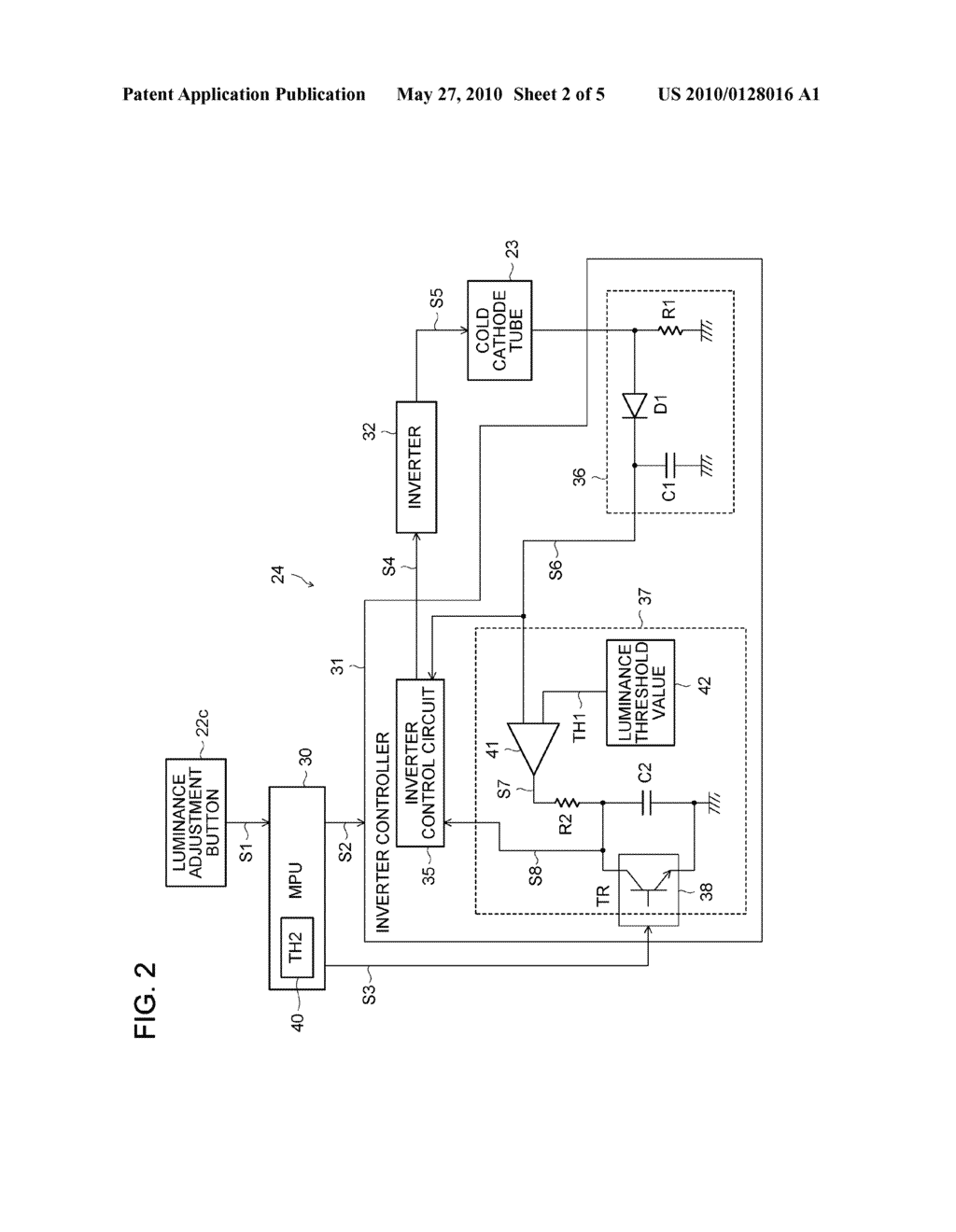 LIGHTING DEVICE FOR COLD-CATHODE TUBE AND CONTROL METHOD THEREOF - diagram, schematic, and image 03