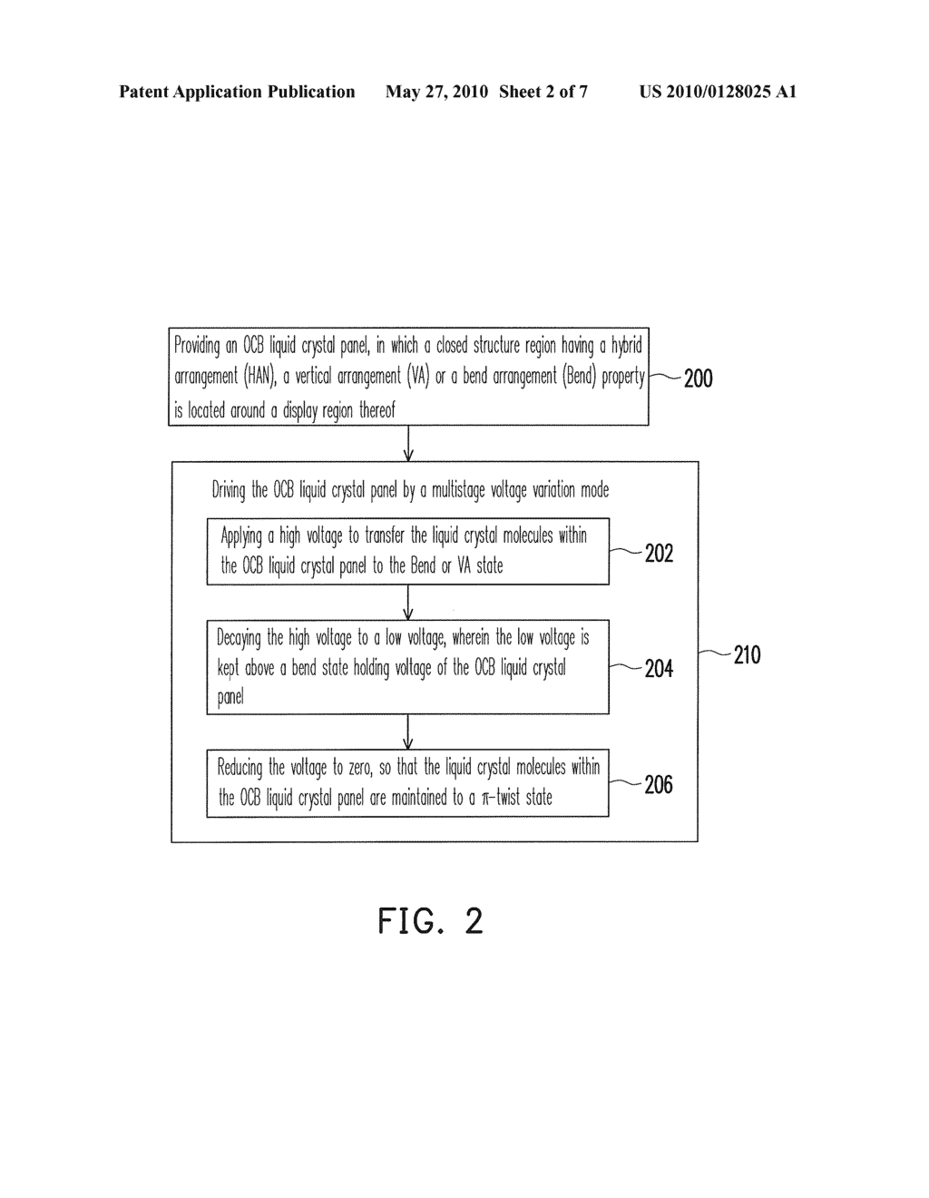 METHOD OF MANUFACTURING AND DRIVING OCB LIQUID CRYSTAL PANEL - diagram, schematic, and image 03