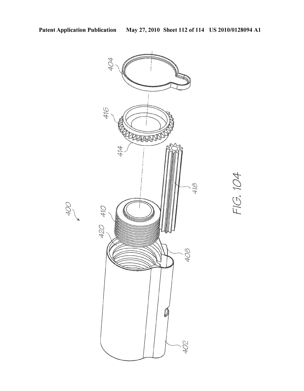 Print Engine With A Refillable Printer Cartridge And Ink Refill Port - diagram, schematic, and image 113