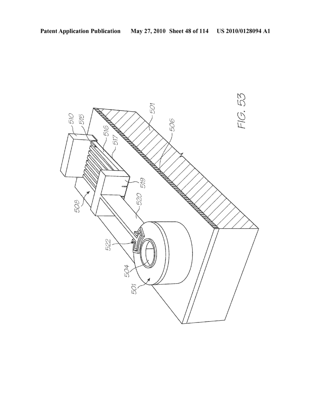 Print Engine With A Refillable Printer Cartridge And Ink Refill Port - diagram, schematic, and image 49