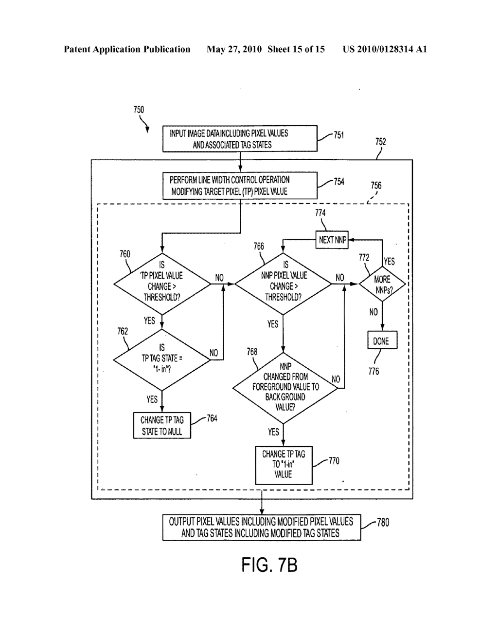 SYSTEMS AND METHODS FOR LINE WIDTH CONTROL AND PIXEL RETAGGING - diagram, schematic, and image 16
