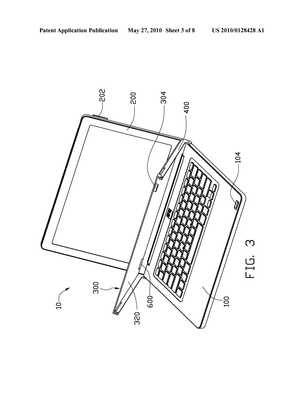 PORTABLE ELECTRONIC DEVICE AND COMPUTER WITH WRITING TABLET - diagram, schematic, and image 04