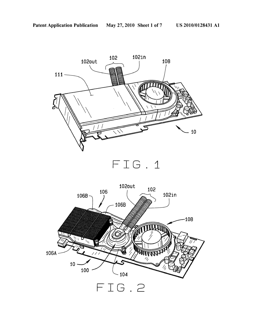 HYBRID LIQUID-AIR COOLED GRAPHICS DISPLAY ADAPTER - diagram, schematic, and image 02