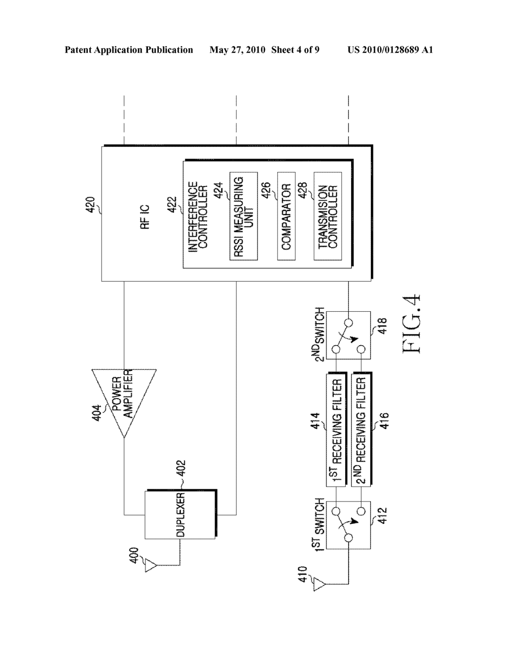APPARATUS AND METHOD FOR CONTROLLING INTERFERENCE IN A WIRELESS COMMUNICATION SYSTEM - diagram, schematic, and image 05
