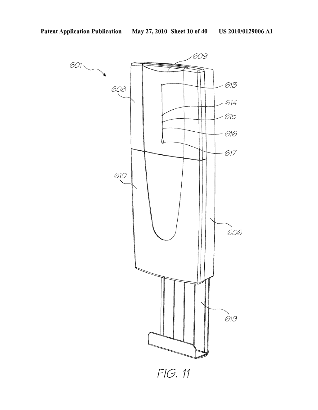 ELECTRONIC PEN WITH RETRACTABLE NIB - diagram, schematic, and image 11