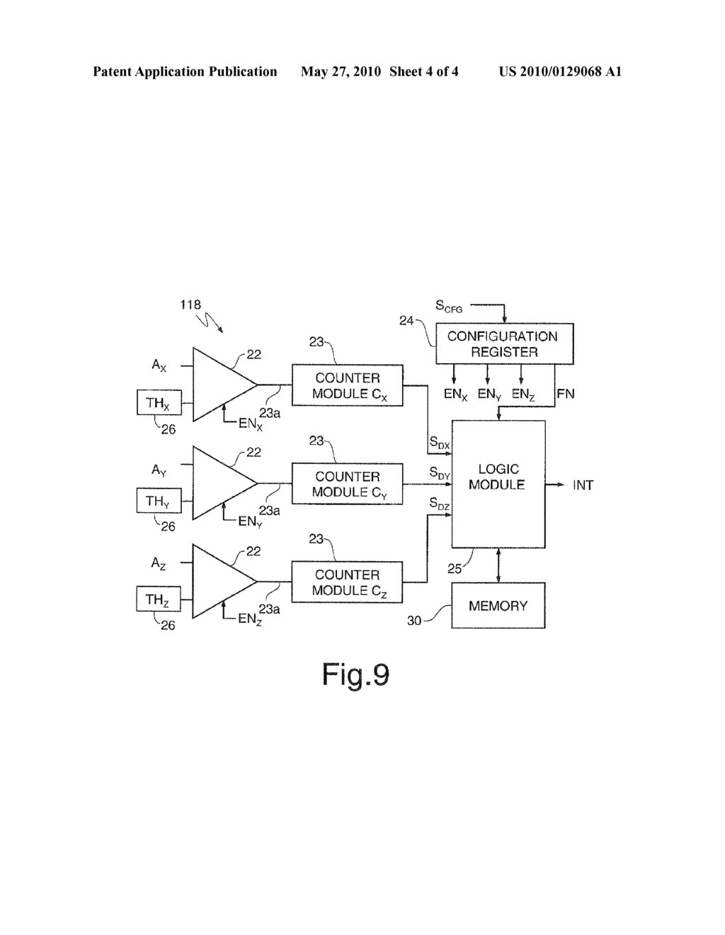 DEVICE AND METHOD FOR DETECTING THE ORIENTATION OF AN ELECTRONIC APPARATUS - diagram, schematic, and image 05