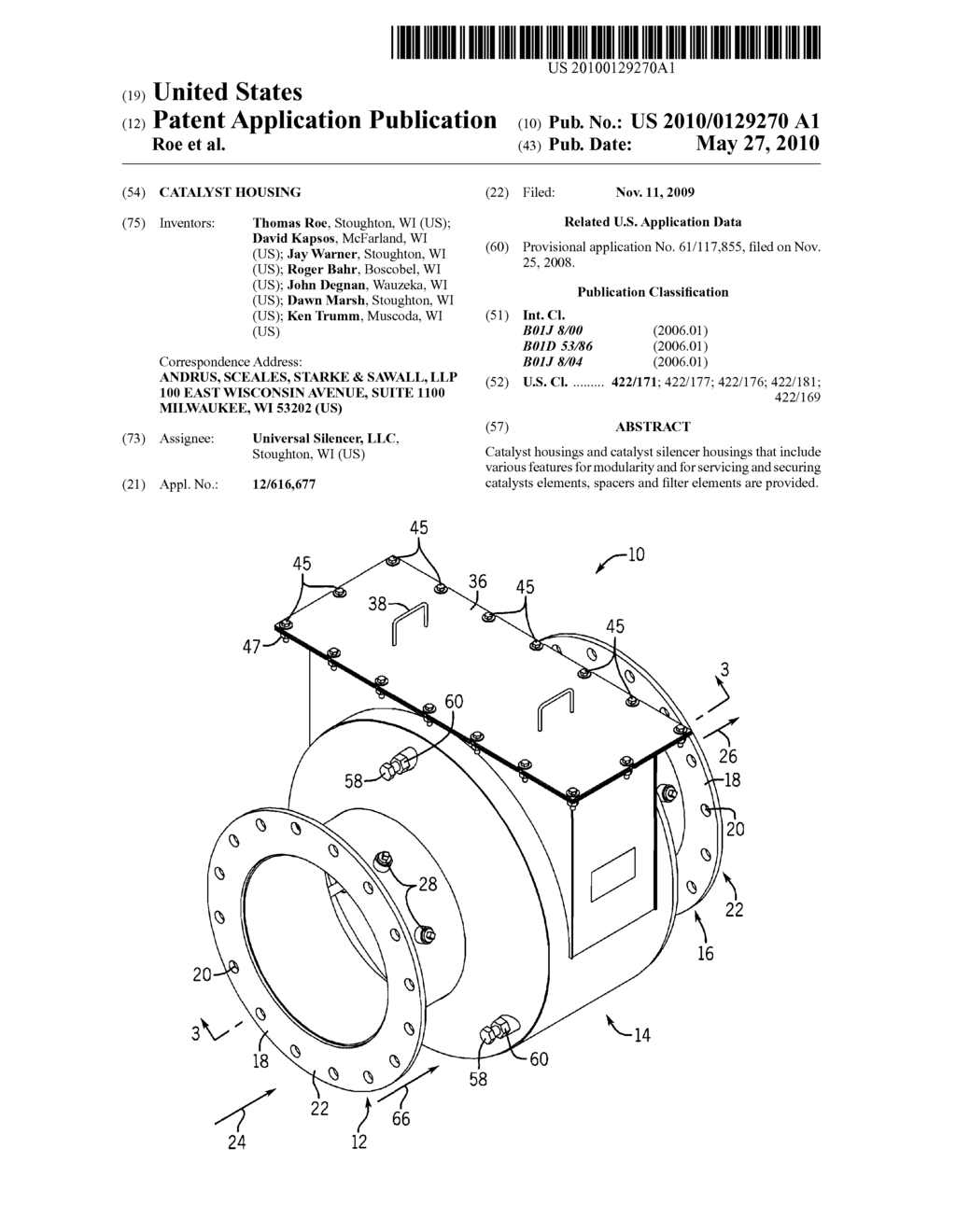 Catalyst Housing - diagram, schematic, and image 01