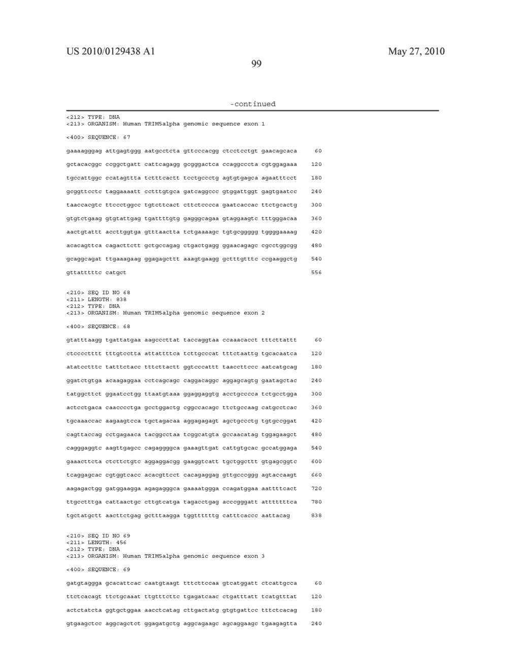 Methods and Compositions for the Treatment and Prevention of HIV Infection Using TRIM5ALPHA - diagram, schematic, and image 129