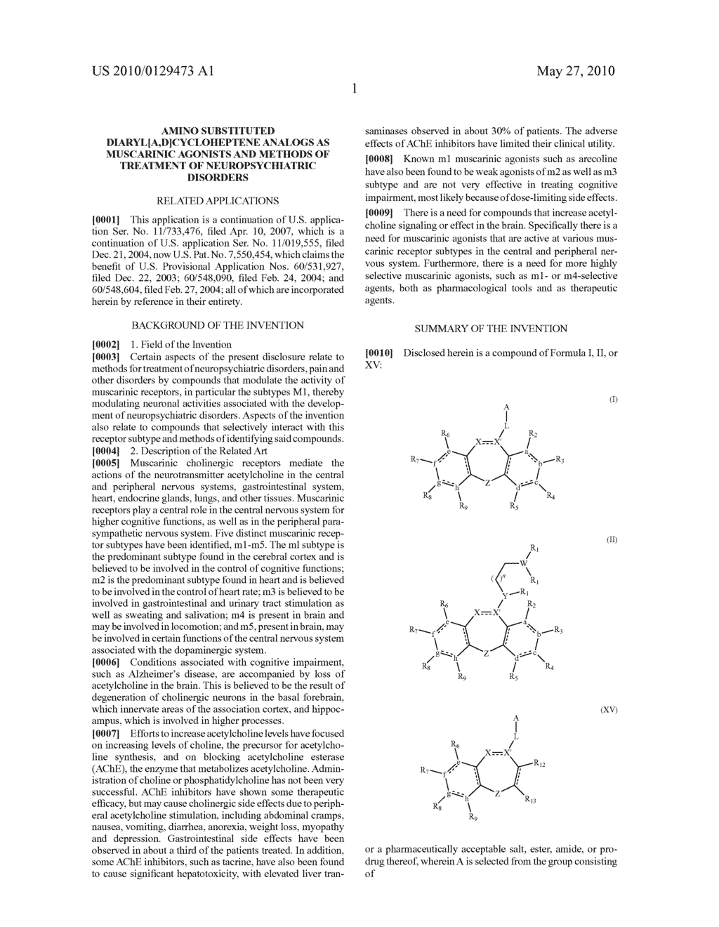 AMINO SUBSTITUTED DIARYL[a,d]CYCLOHEPTENE ANALOGS AS MUSCARINIC AGONISTS AND METHODS OF TREATMENT OF NEUROPSYCHIATRIC DISORDERS - diagram, schematic, and image 02