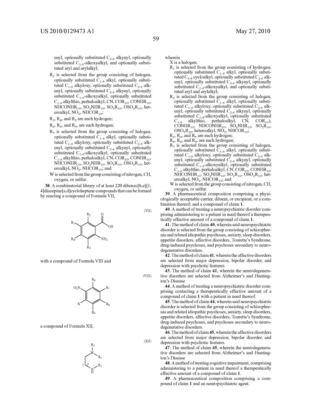 AMINO SUBSTITUTED DIARYL[a,d]CYCLOHEPTENE ANALOGS AS MUSCARINIC AGONISTS AND METHODS OF TREATMENT OF NEUROPSYCHIATRIC DISORDERS - diagram, schematic, and image 60