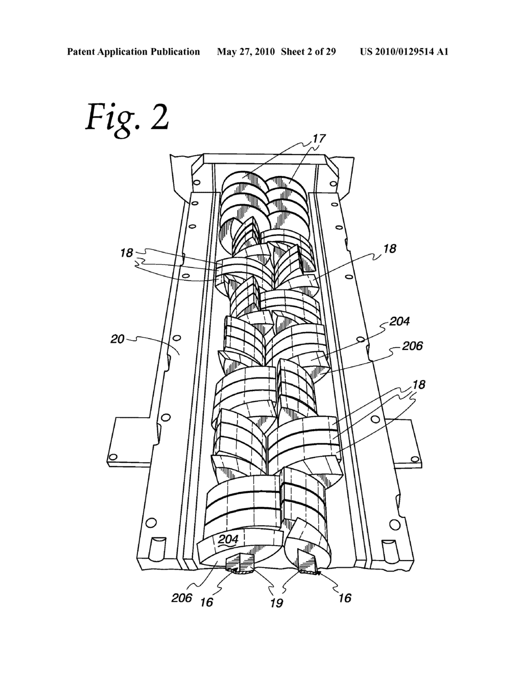 METHOD AND APPARATUS FOR CONTINUOUS PROCESSING OF WHOLE MUSCLE MEAT PRODUCTS - diagram, schematic, and image 03