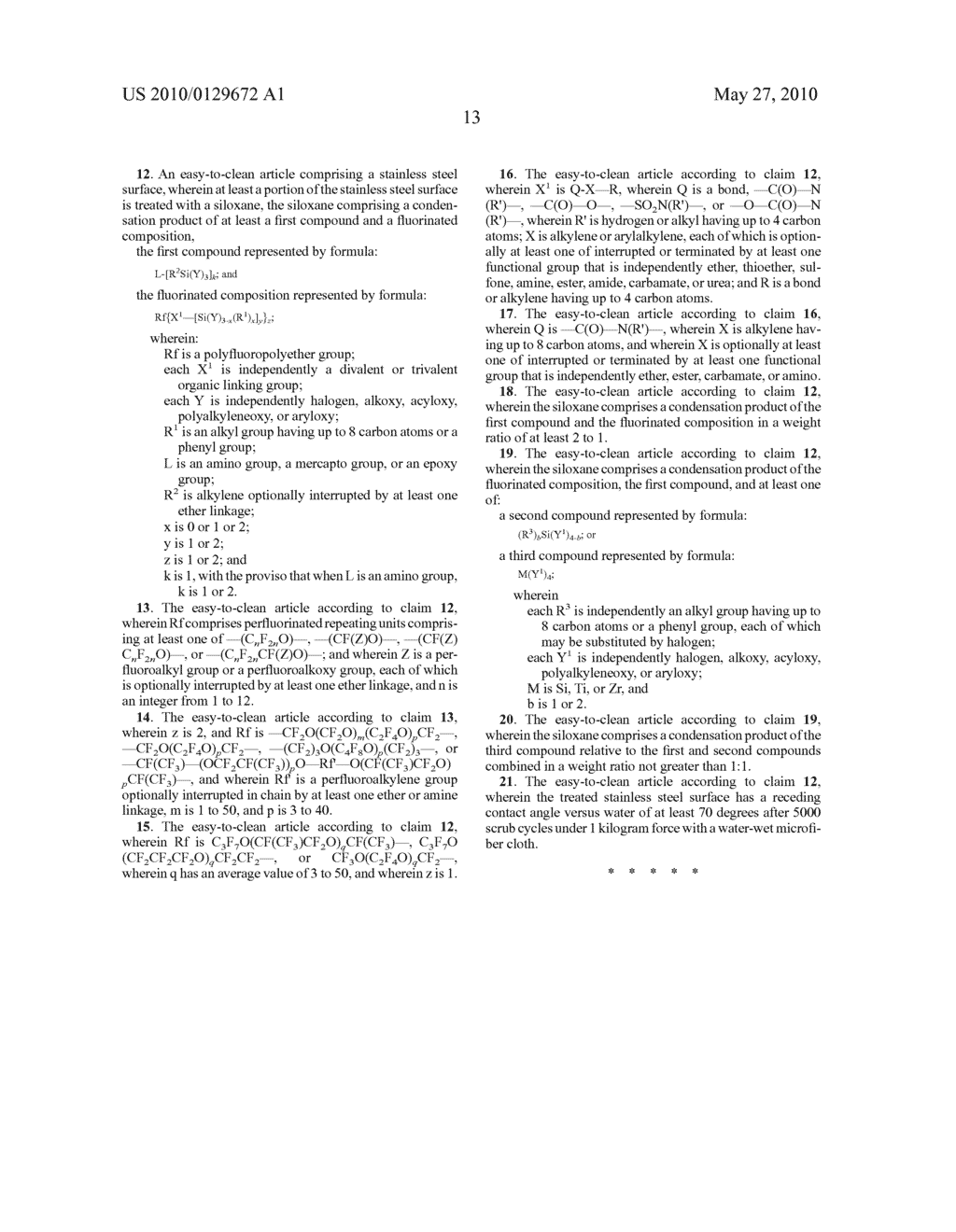 EASY-TO-CLEAN ARTICLE WITH STAINLESS STEEL SURFACE AND METHOD OF MAKING THE SAME - diagram, schematic, and image 14