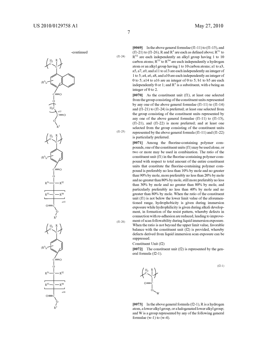 Resist surface modifying liquid, and method for formation of resist pattern using the same - diagram, schematic, and image 08