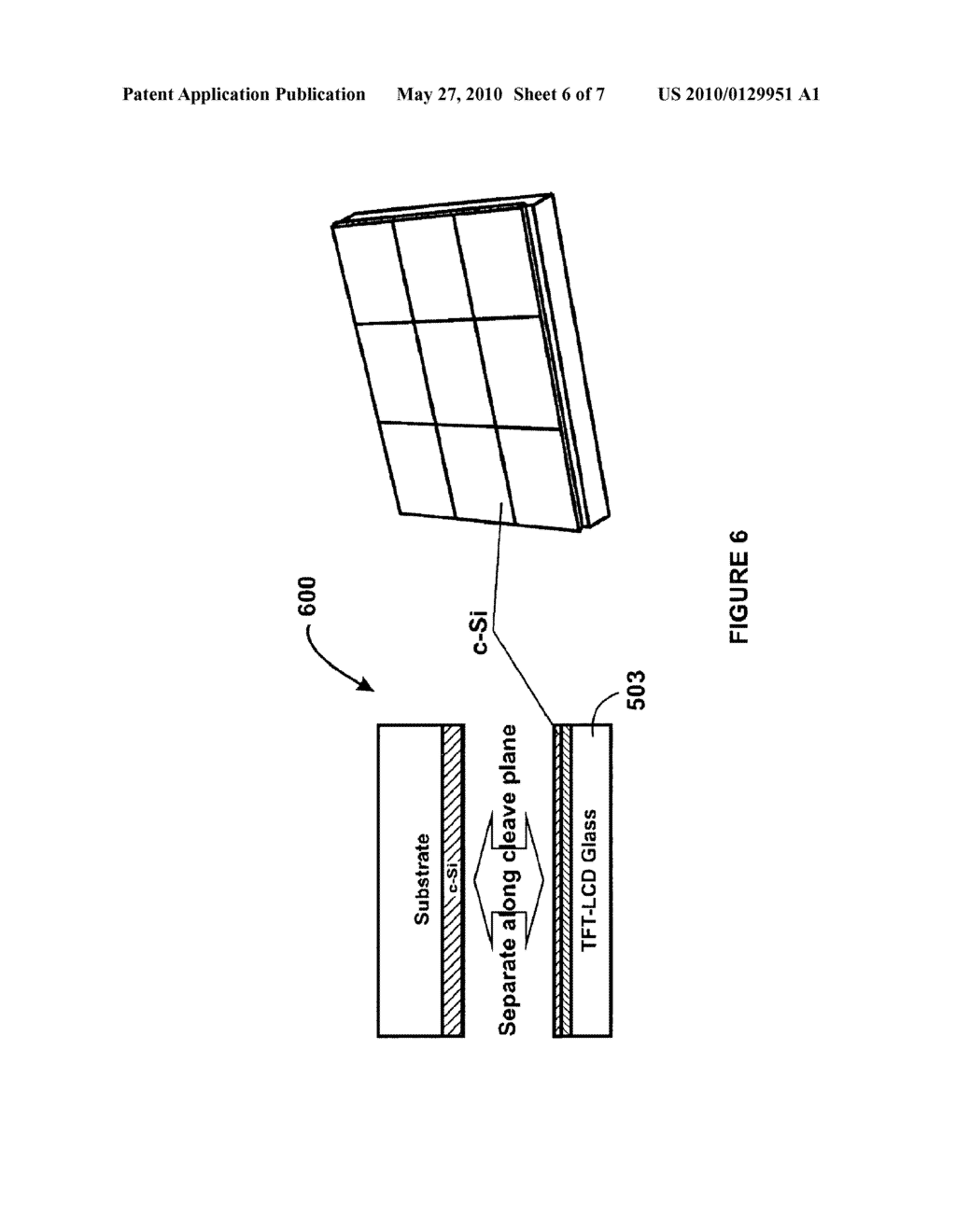 Method and Structure for Fabricating Multiple Tiled Regions Onto a Plate Using a Controlled Cleaving Process - diagram, schematic, and image 07