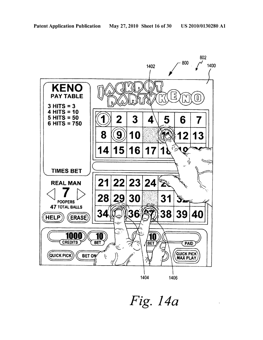 MULTI-PLAYER, MULTI-TOUCH TABLE FOR USE IN WAGERING GAME SYSTEMS - diagram, schematic, and image 17