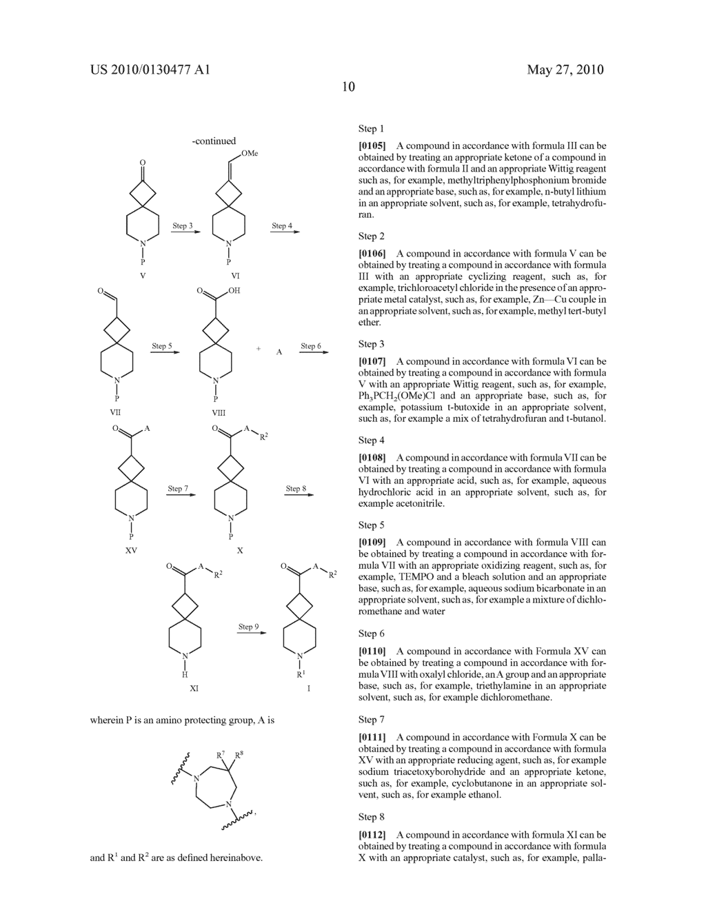Spirocyclobutyl Piperidine Derivatives - diagram, schematic, and image 11