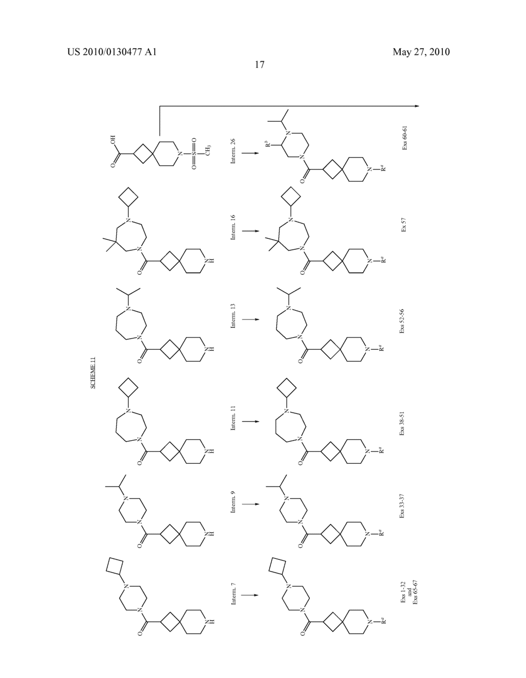 Spirocyclobutyl Piperidine Derivatives - diagram, schematic, and image 18