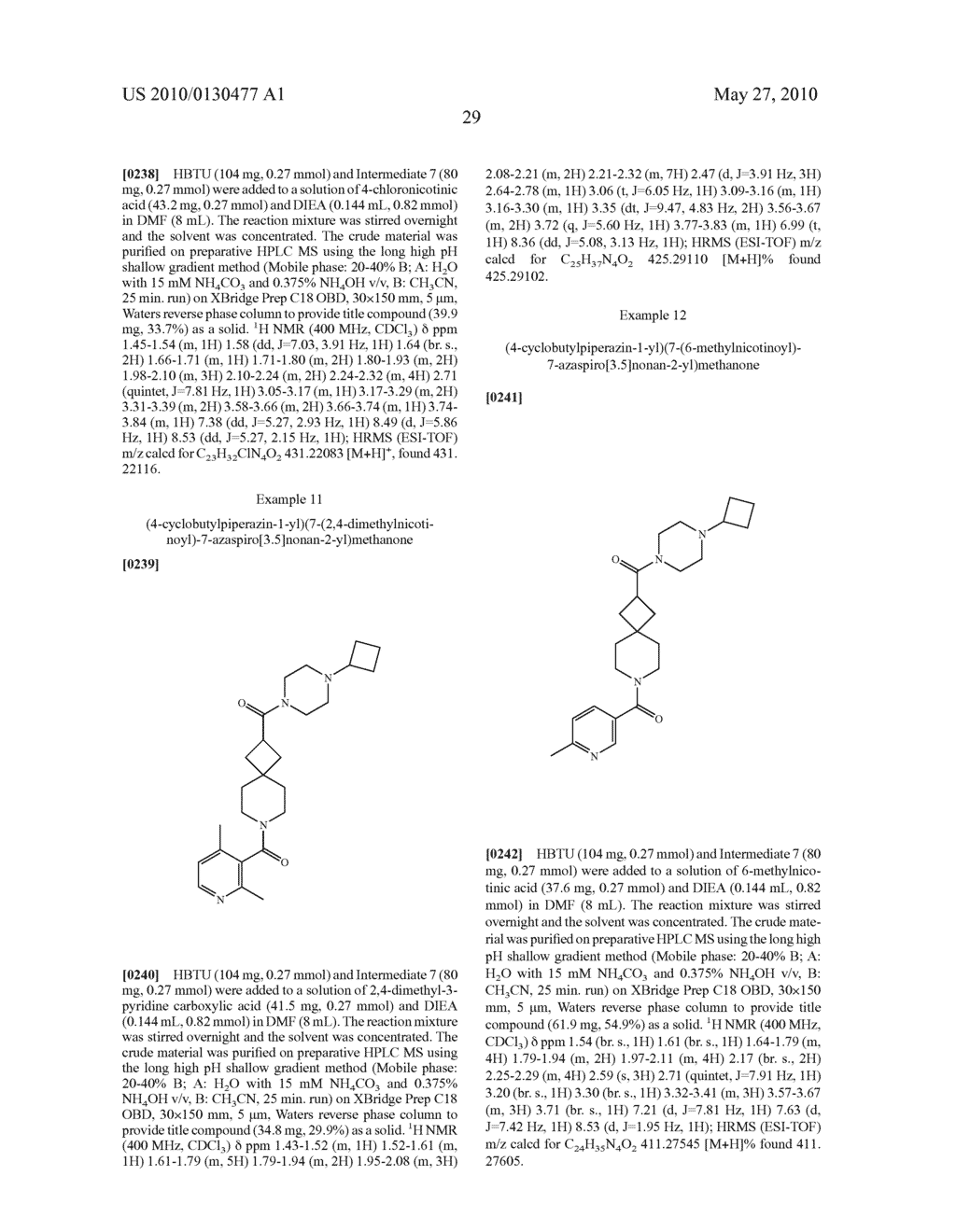 Spirocyclobutyl Piperidine Derivatives - diagram, schematic, and image 30