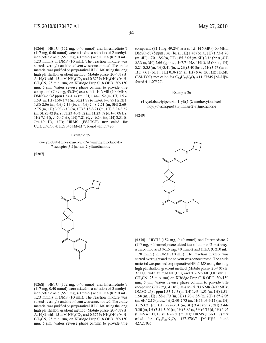 Spirocyclobutyl Piperidine Derivatives - diagram, schematic, and image 35