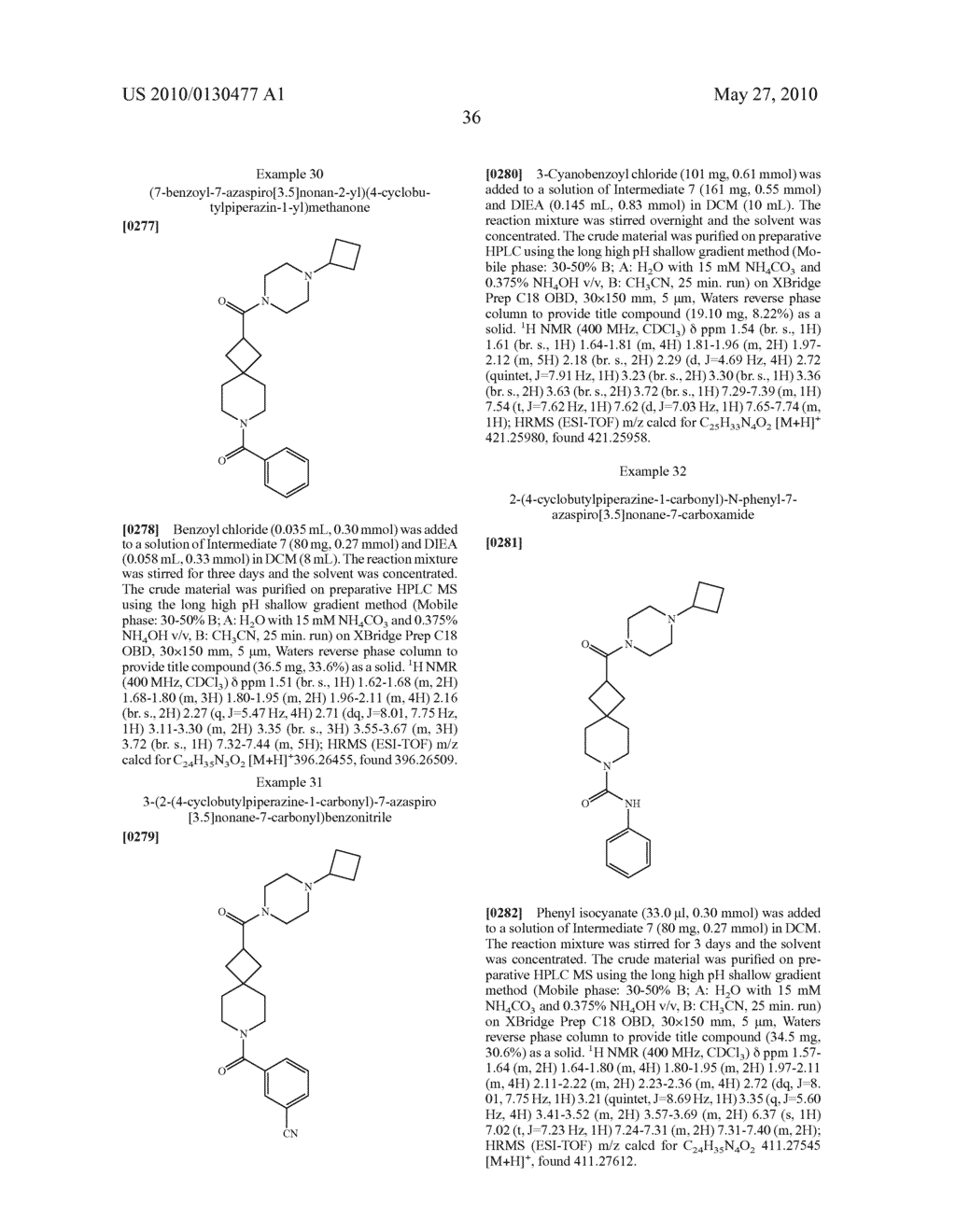 Spirocyclobutyl Piperidine Derivatives - diagram, schematic, and image 37