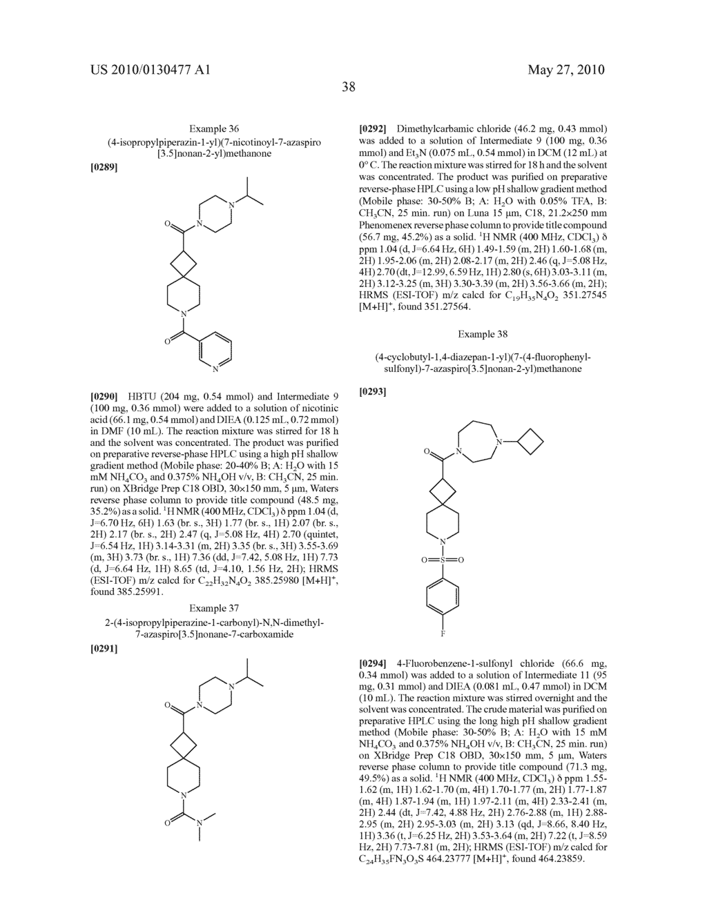 Spirocyclobutyl Piperidine Derivatives - diagram, schematic, and image 39