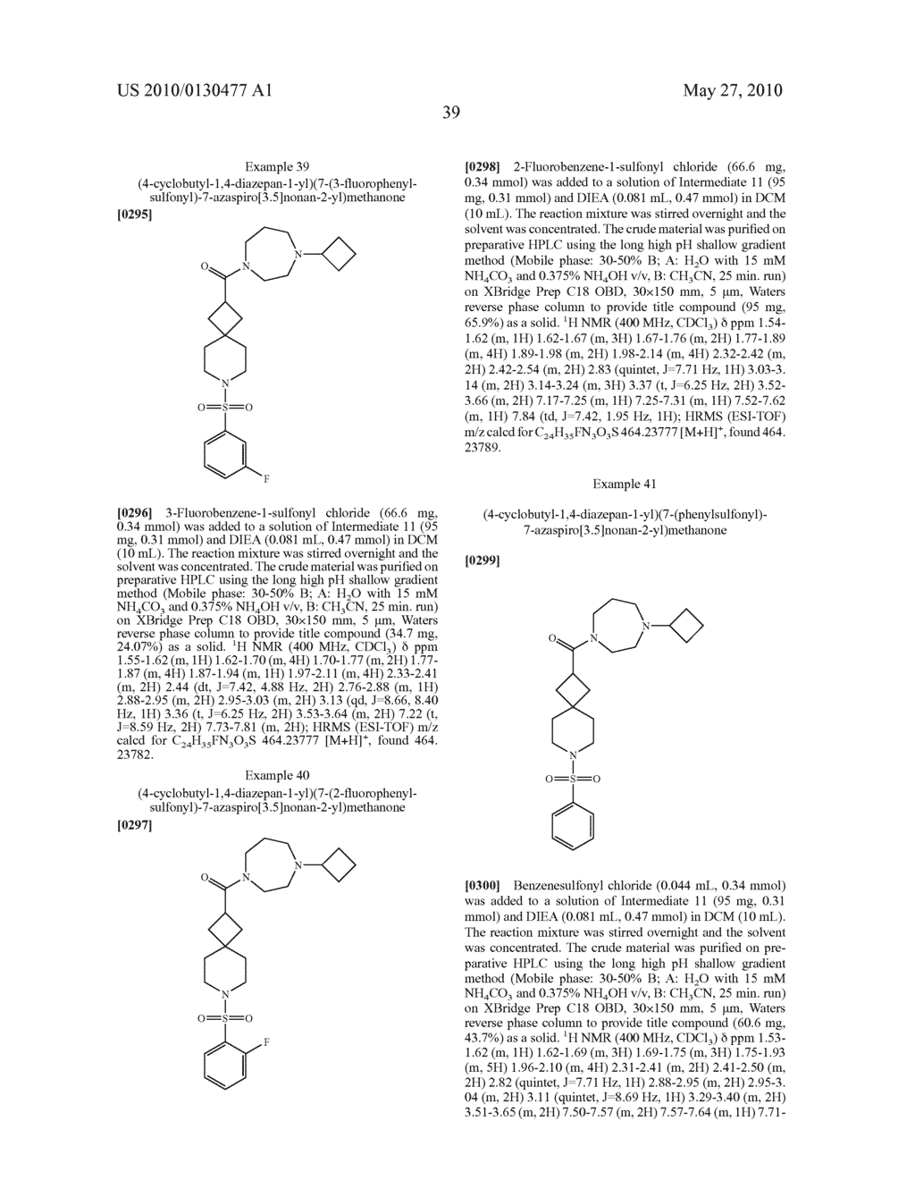 Spirocyclobutyl Piperidine Derivatives - diagram, schematic, and image 40