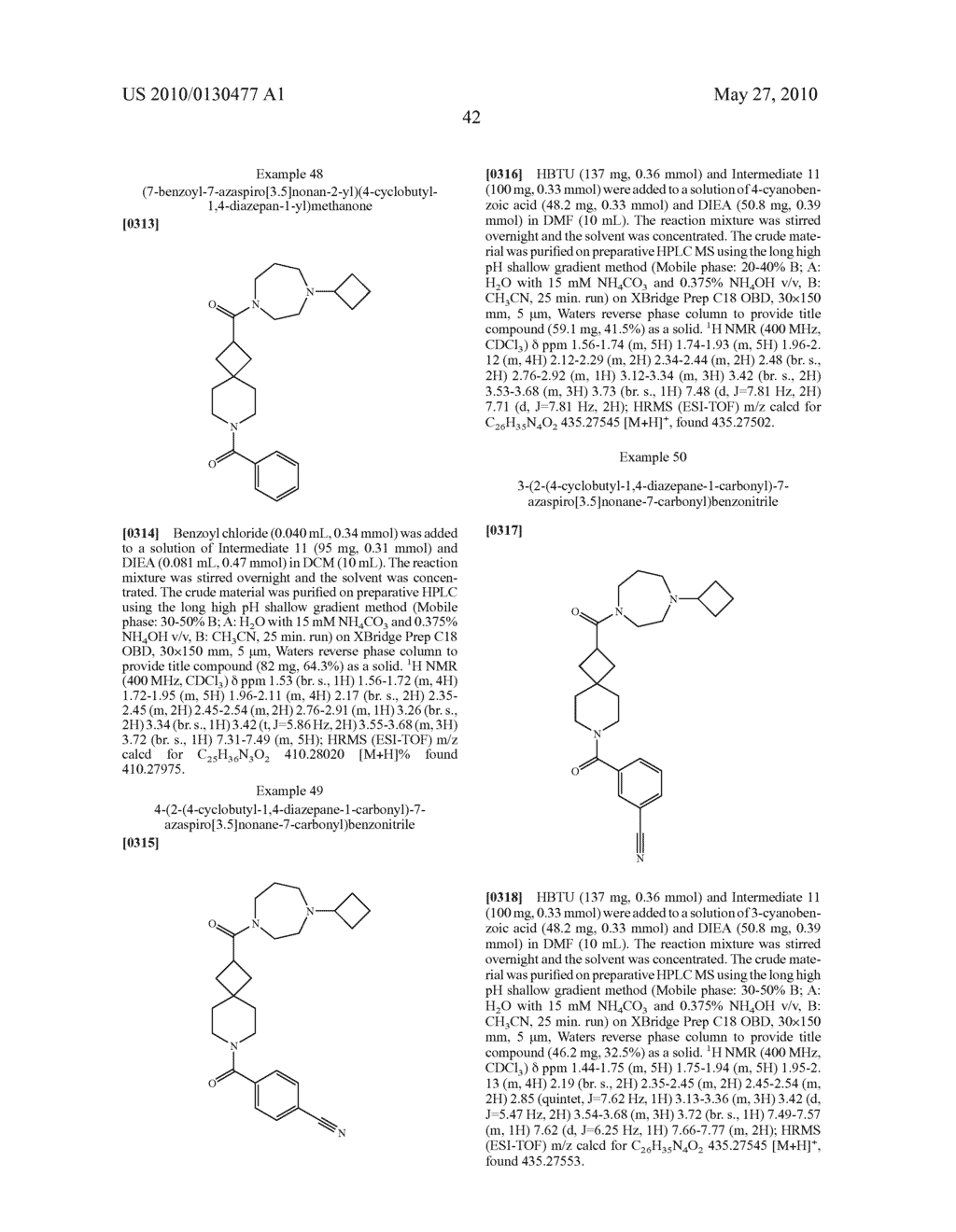 Spirocyclobutyl Piperidine Derivatives - diagram, schematic, and image 43