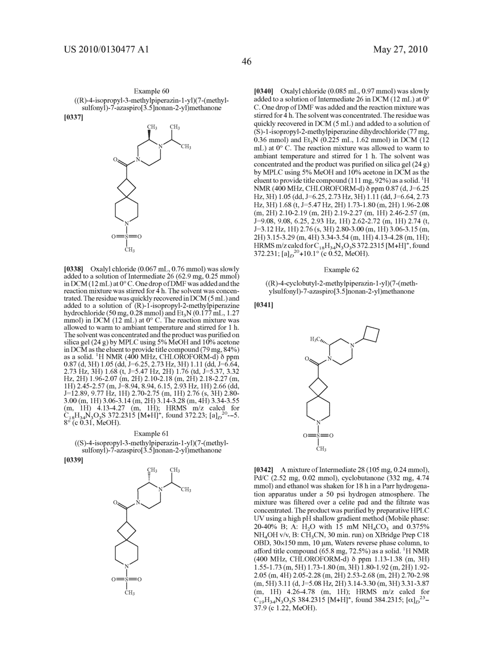 Spirocyclobutyl Piperidine Derivatives - diagram, schematic, and image 47