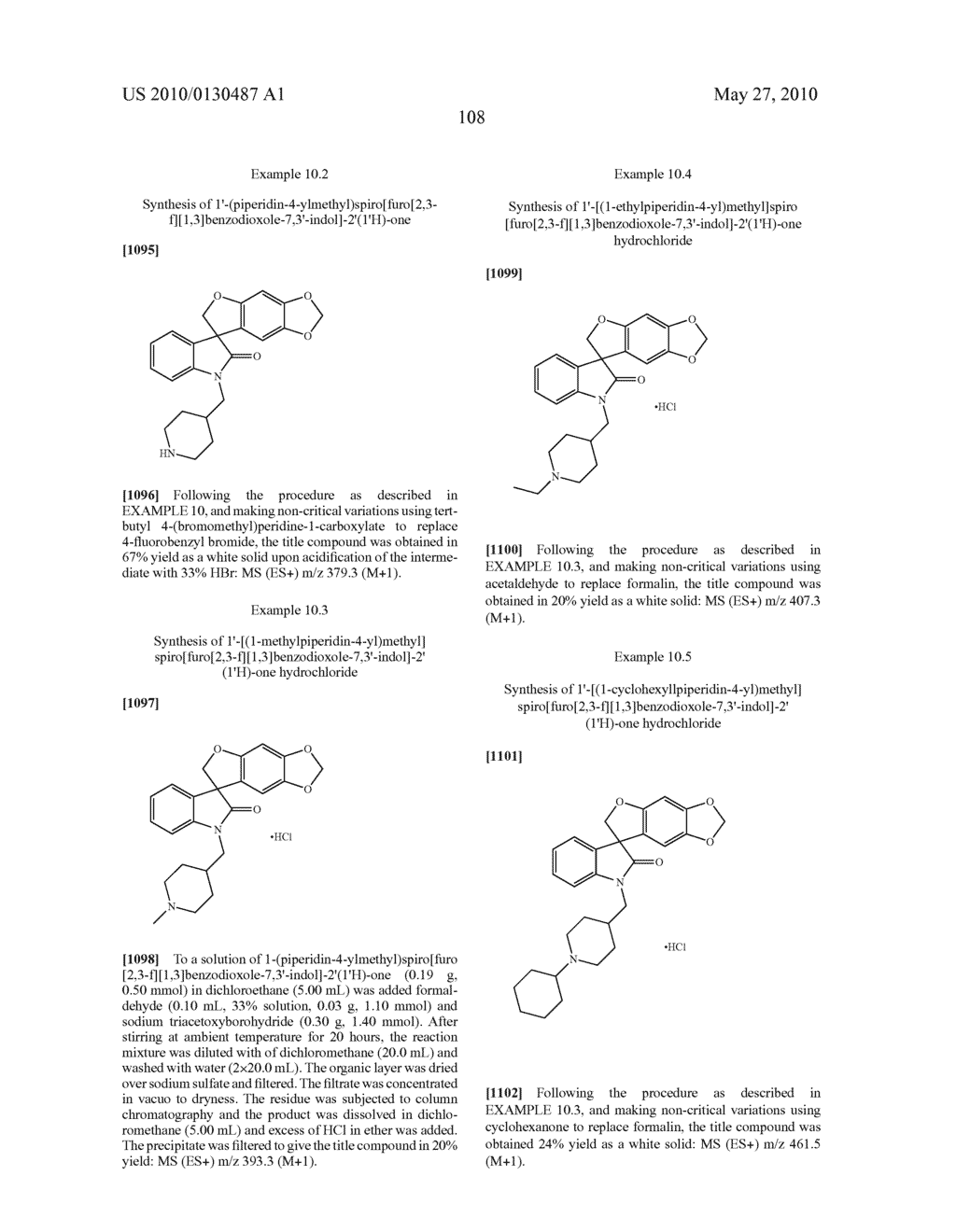 SPIRO-OXINDOLE COMPOUNDS AND THEIR USES AS THERAPEUTIC AGENTS - diagram, schematic, and image 109