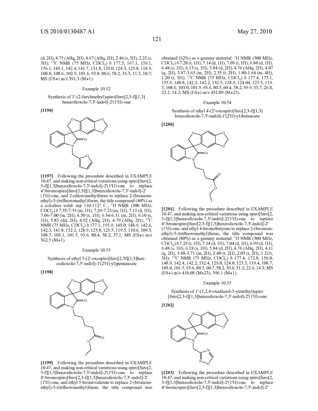 SPIRO-OXINDOLE COMPOUNDS AND THEIR USES AS THERAPEUTIC AGENTS - diagram, schematic, and image 122